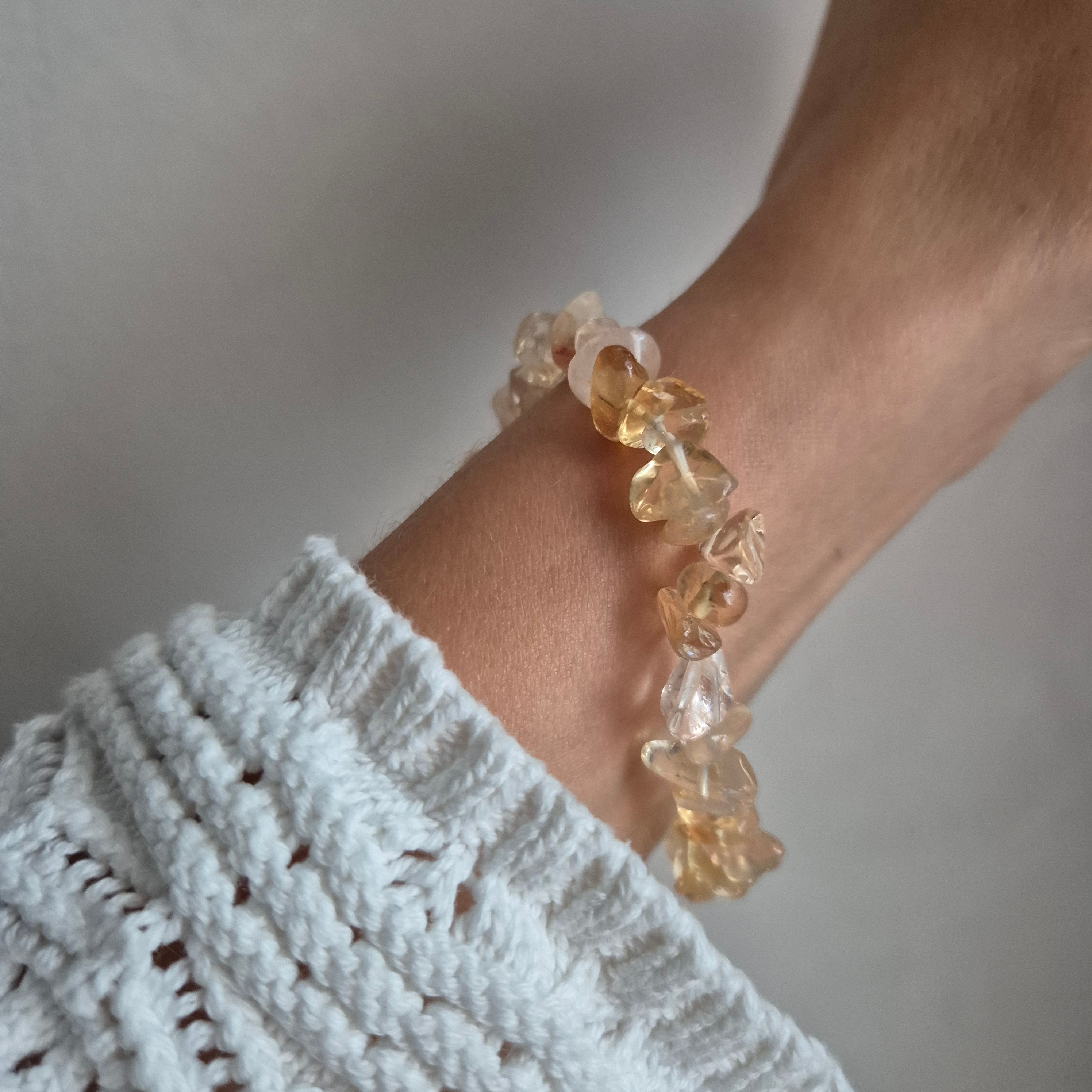 Splitterarmband Citrin