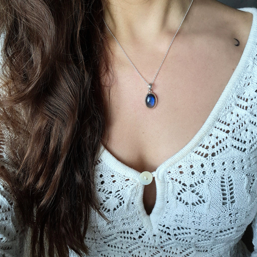 Kette mit Labradorit Anhänger