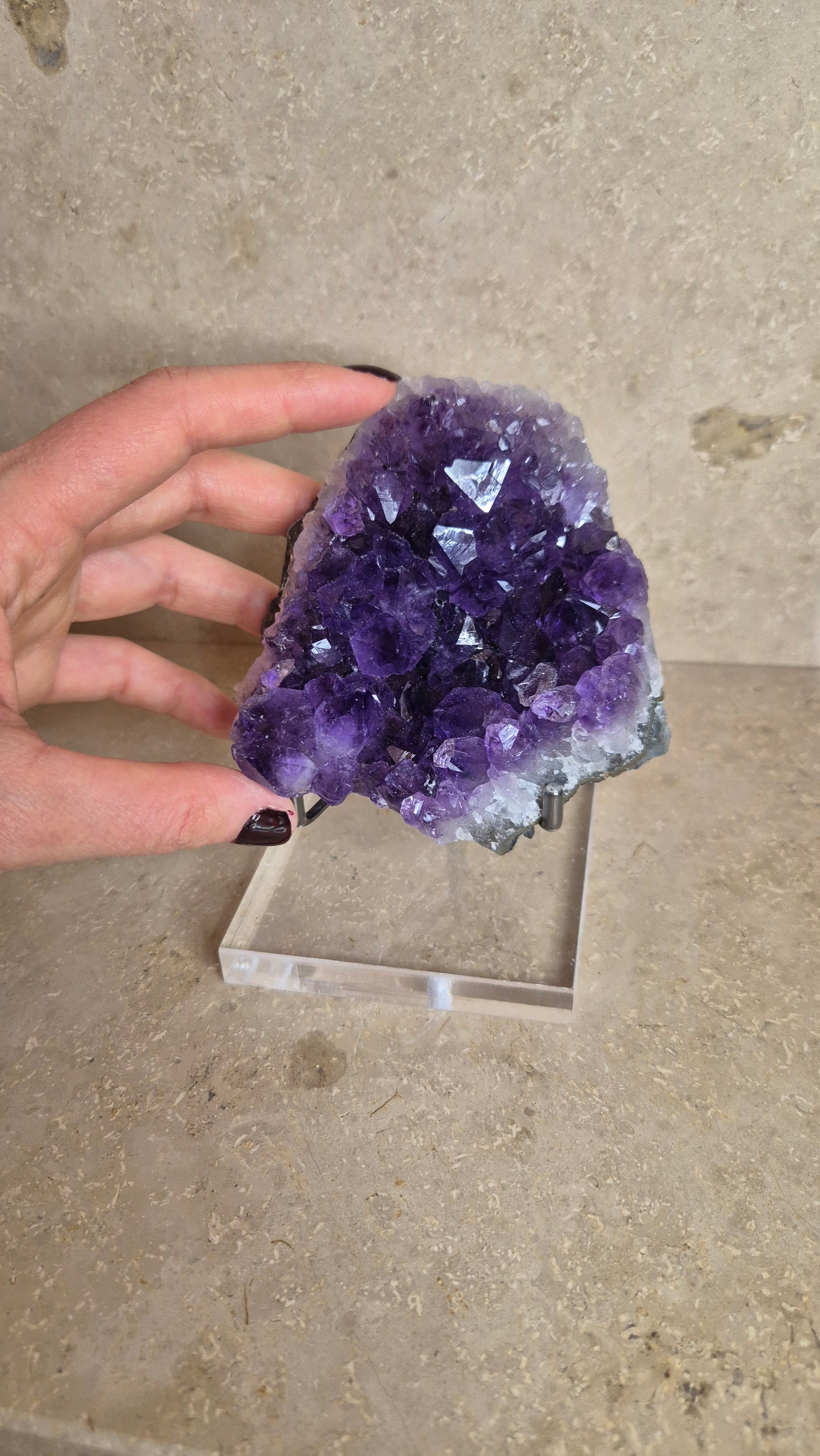 Amethyst Druse #2 - Dunkel, extra Qualität