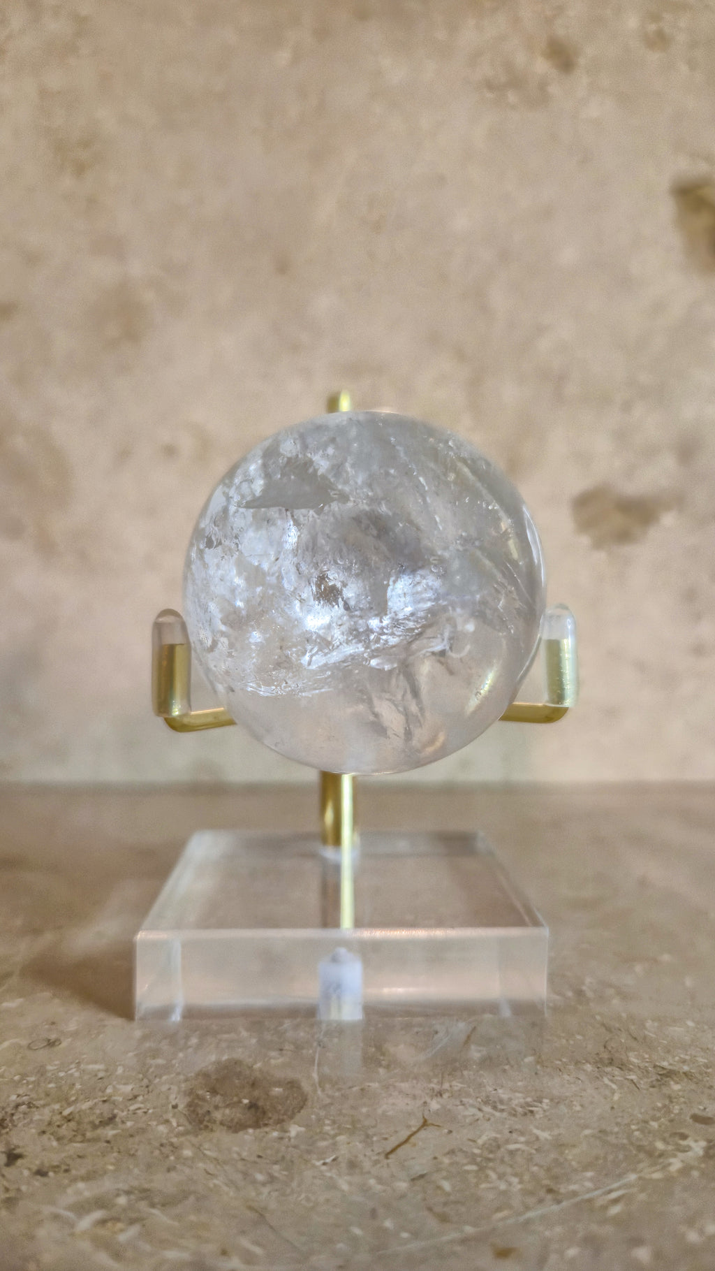 Verstellbarer Mineralienständer - gold