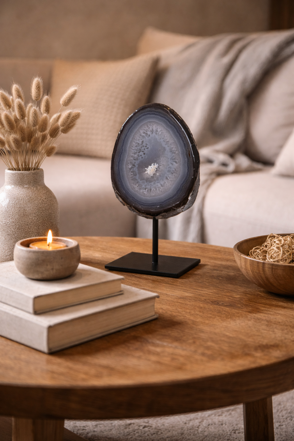 Achat Geode auf Ständer #13