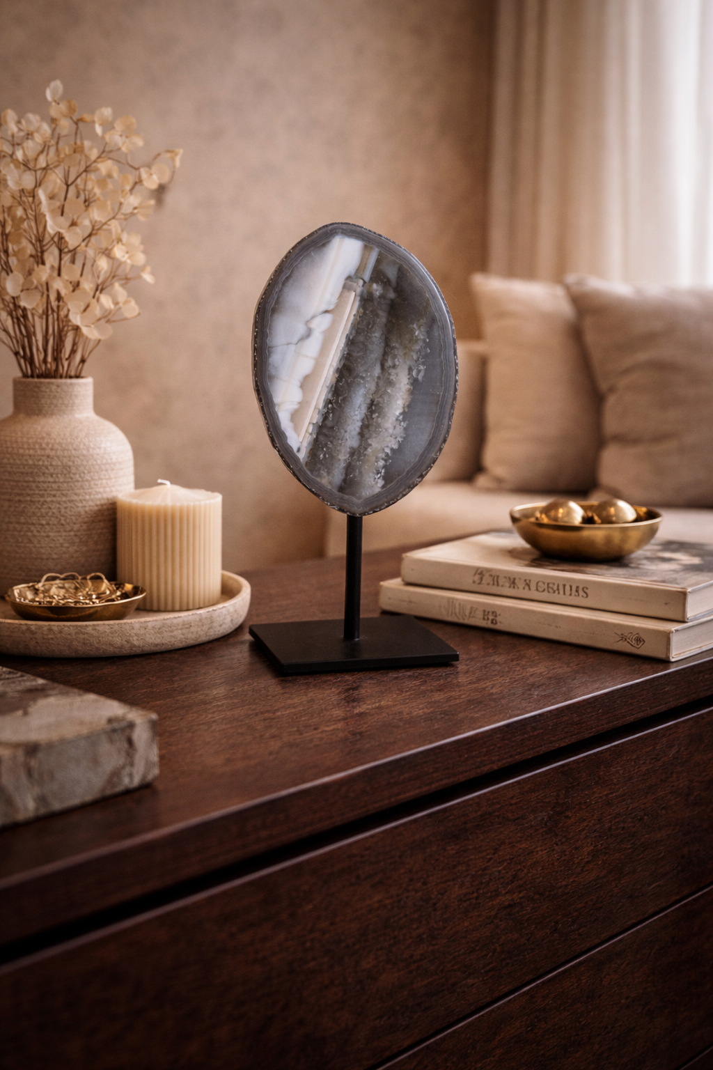 Achat Geode auf Ständer #5