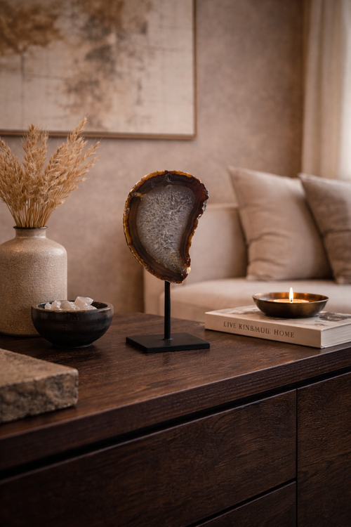 Achat Geode auf Ständer #10