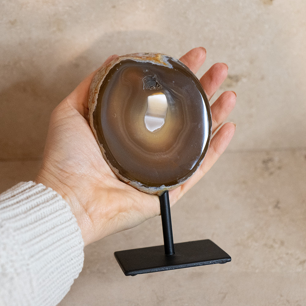 Achat Geode auf Ständer #4
