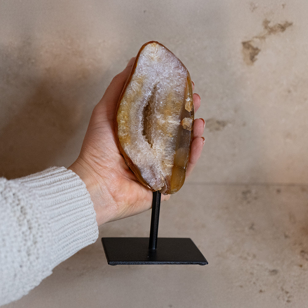 Achat Geode auf Ständer #7