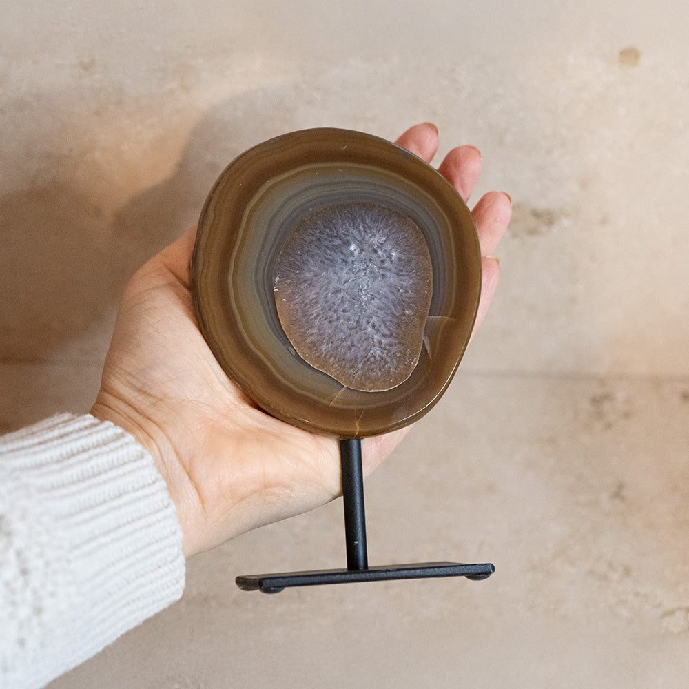 Achat Geode auf Ständer #6