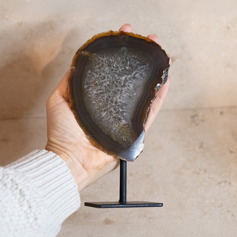 Achat Geode auf Ständer #10