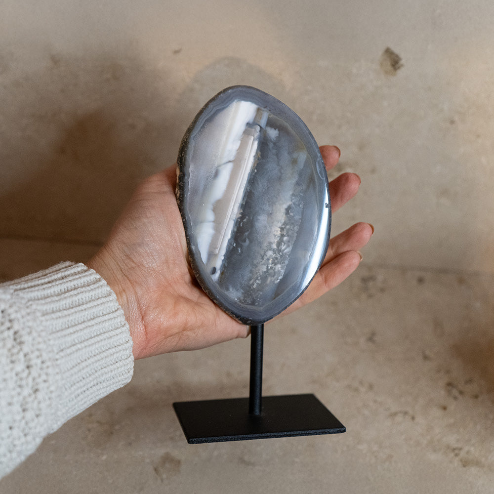 Achat Geode auf Ständer #5