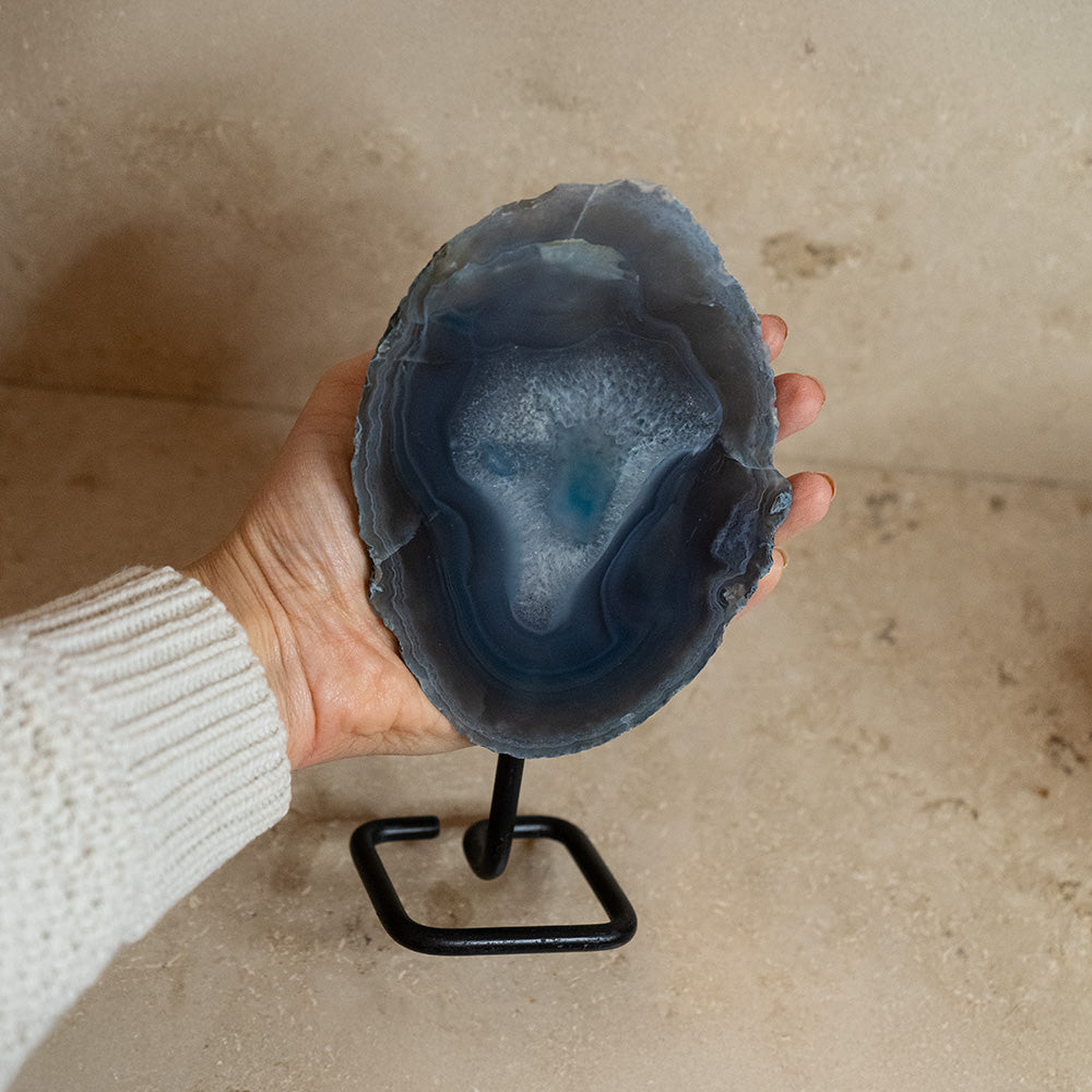 Achat Geode auf Ständer #8