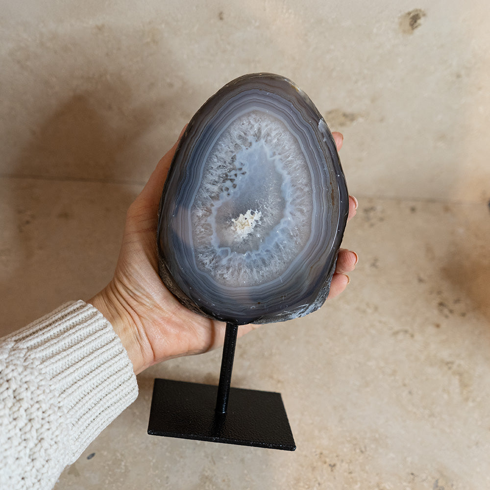Achat Geode auf Ständer #13