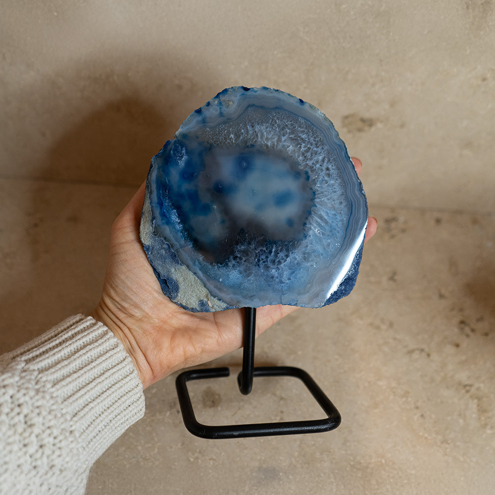 Achat Geode auf Ständer #9