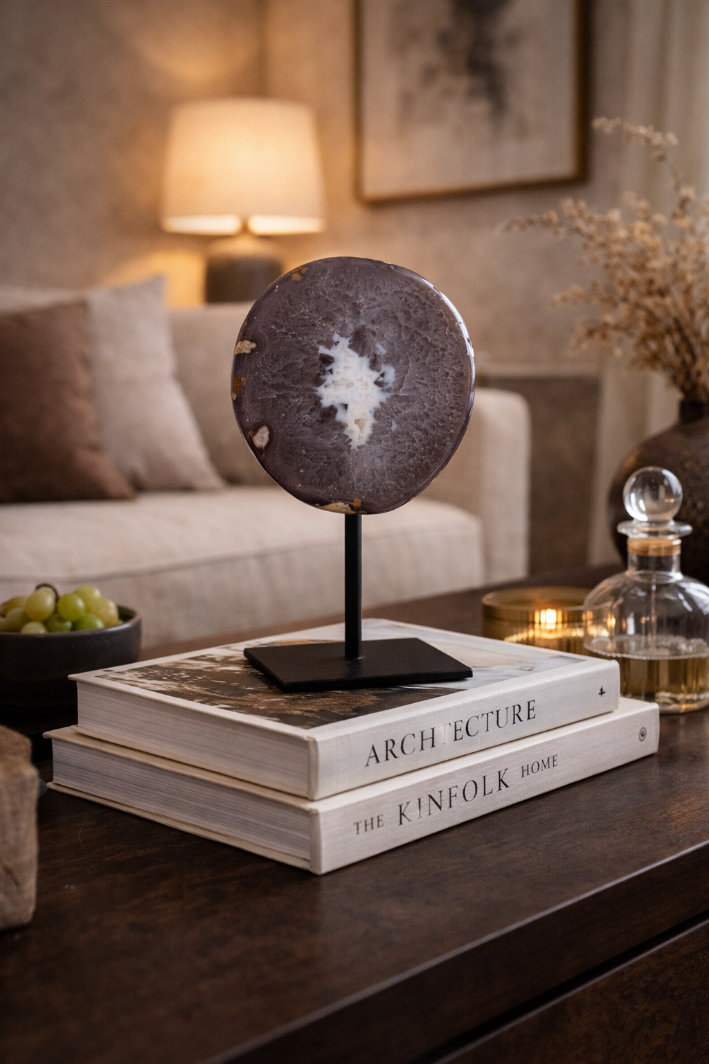 Achat Geode auf Ständer #11