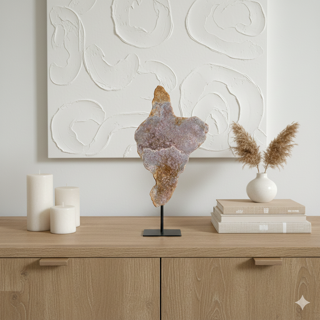 Pink Amethyst auf Ständer