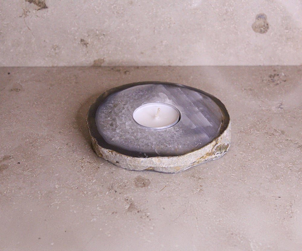 Teelichthalter Achatscheibe #2