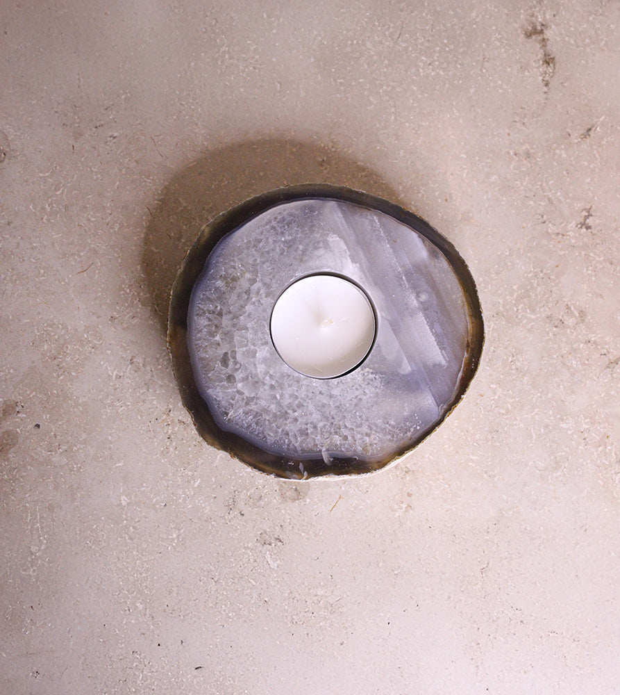 Teelichthalter Achatscheibe #2