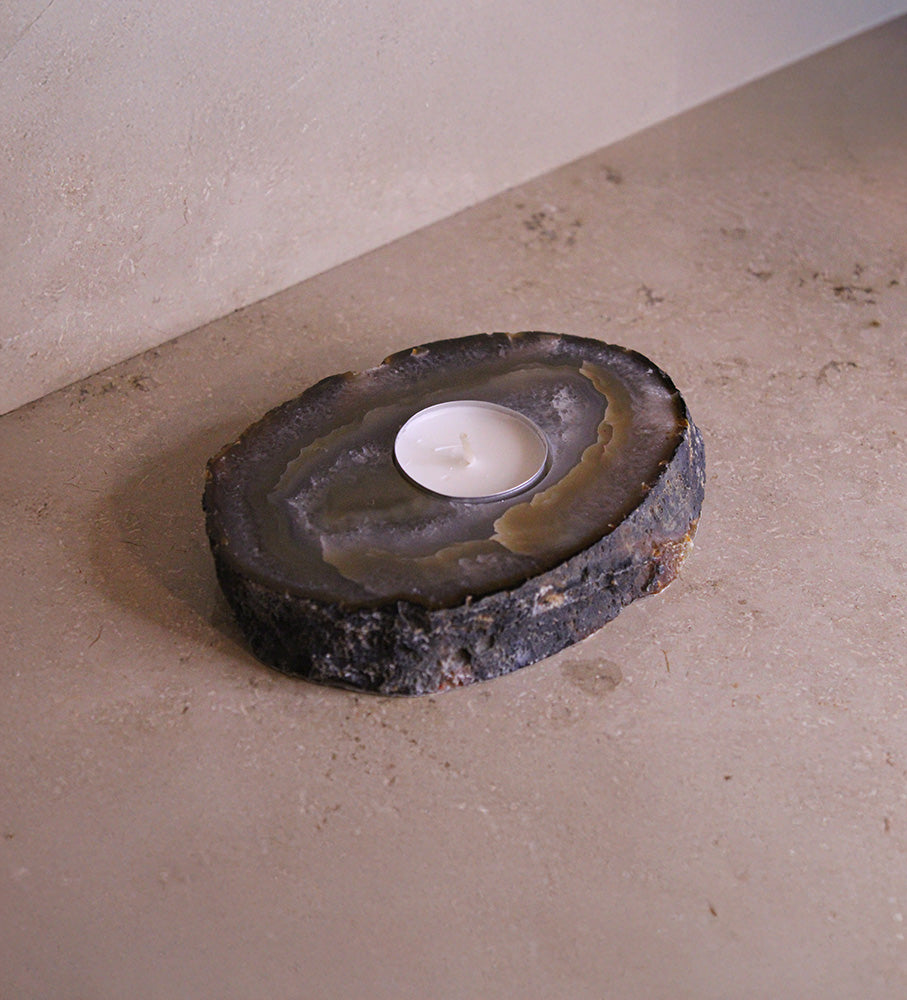 Teelichthalter Achatscheibe #4