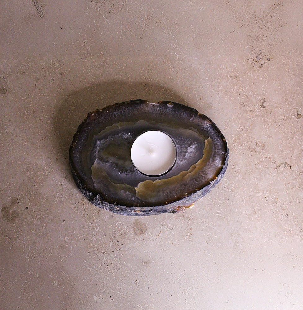 Teelichthalter Achatscheibe #4