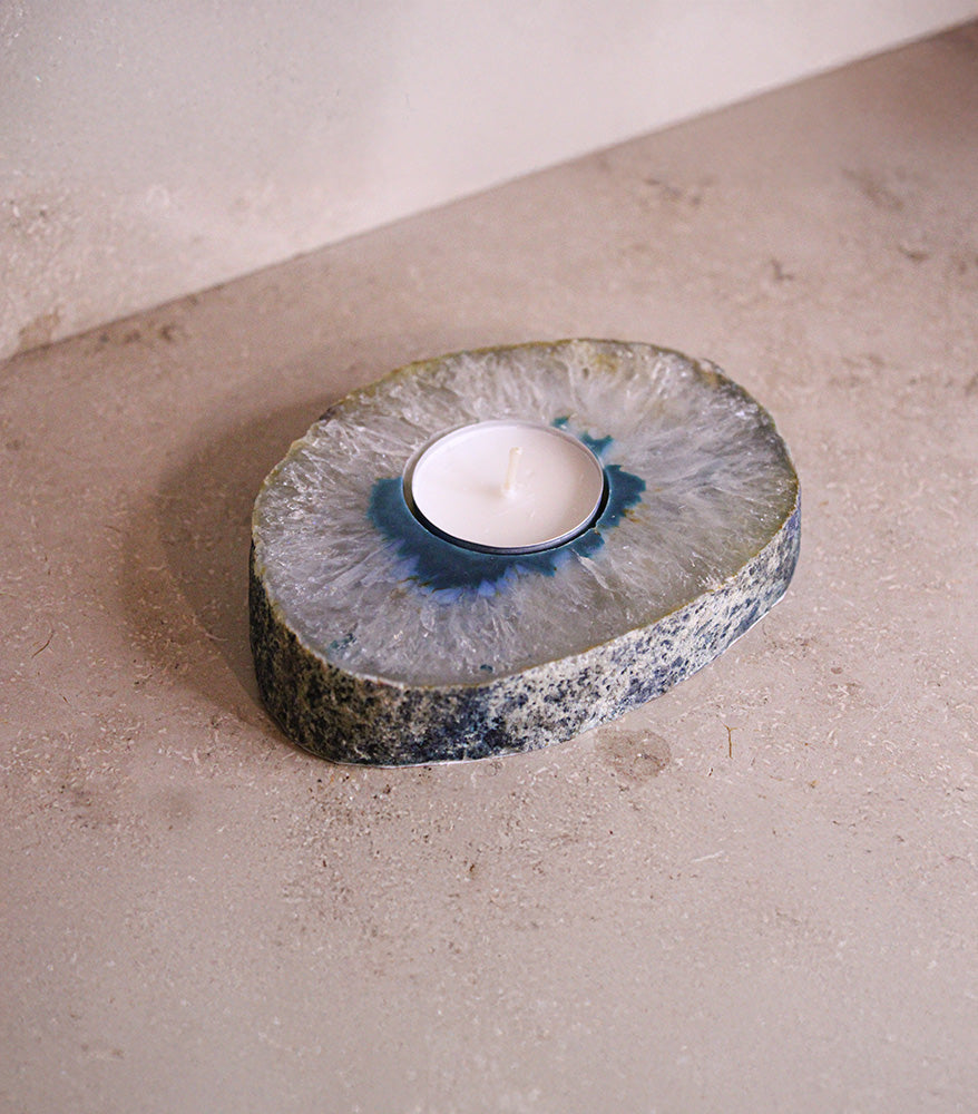 Teelichthalter Achatscheibe #6