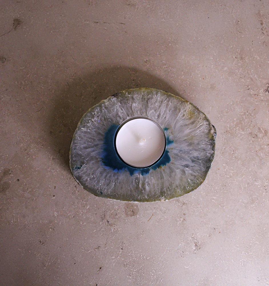 Teelichthalter Achatscheibe #6