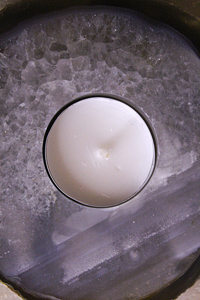 Teelichthalter Achatscheibe #2