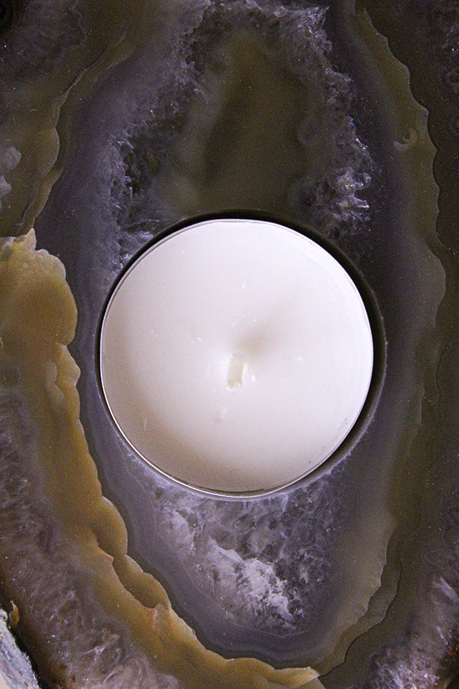 Teelichthalter Achatscheibe #4