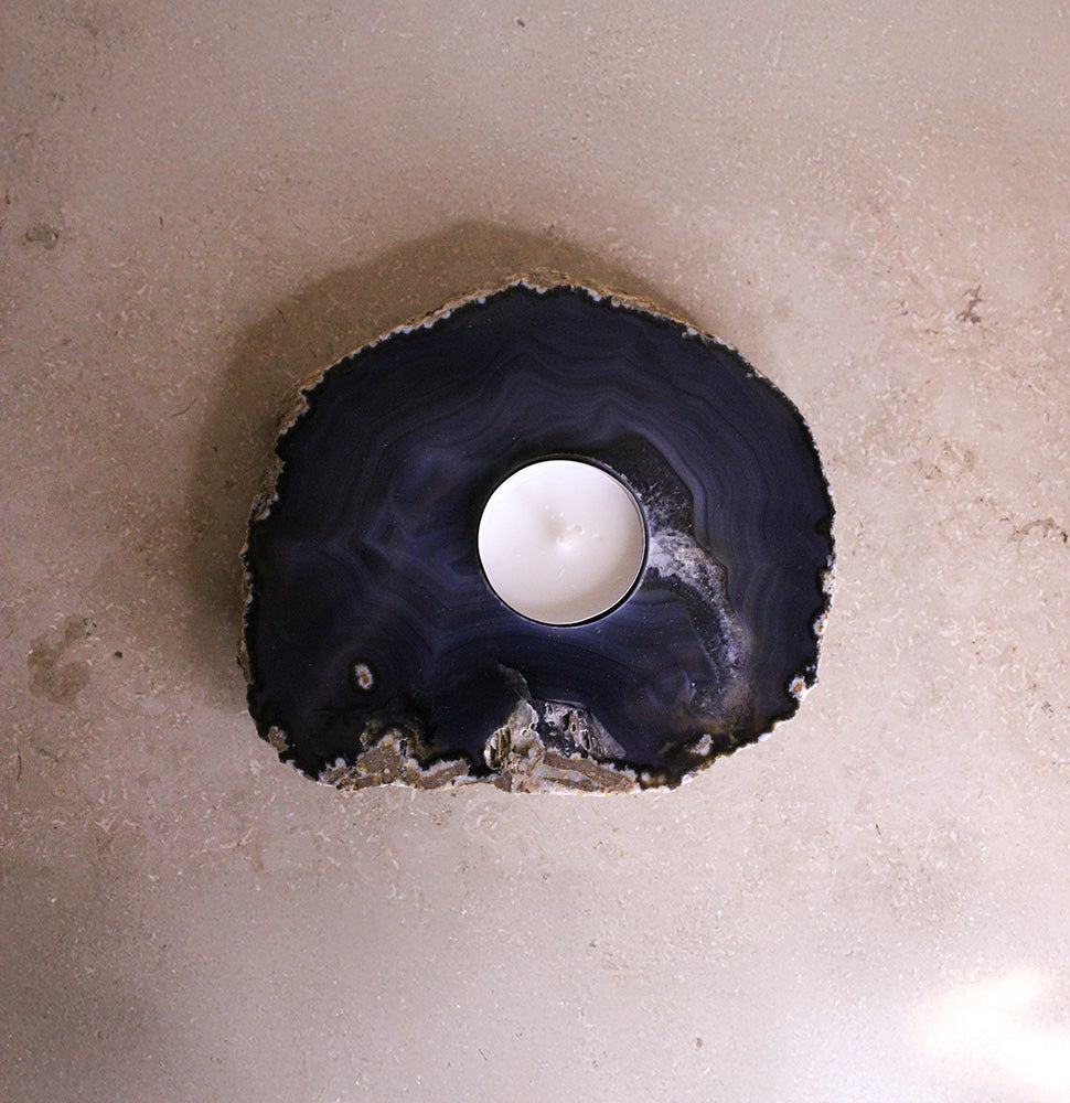 Teelichthalter Achatscheibe #3