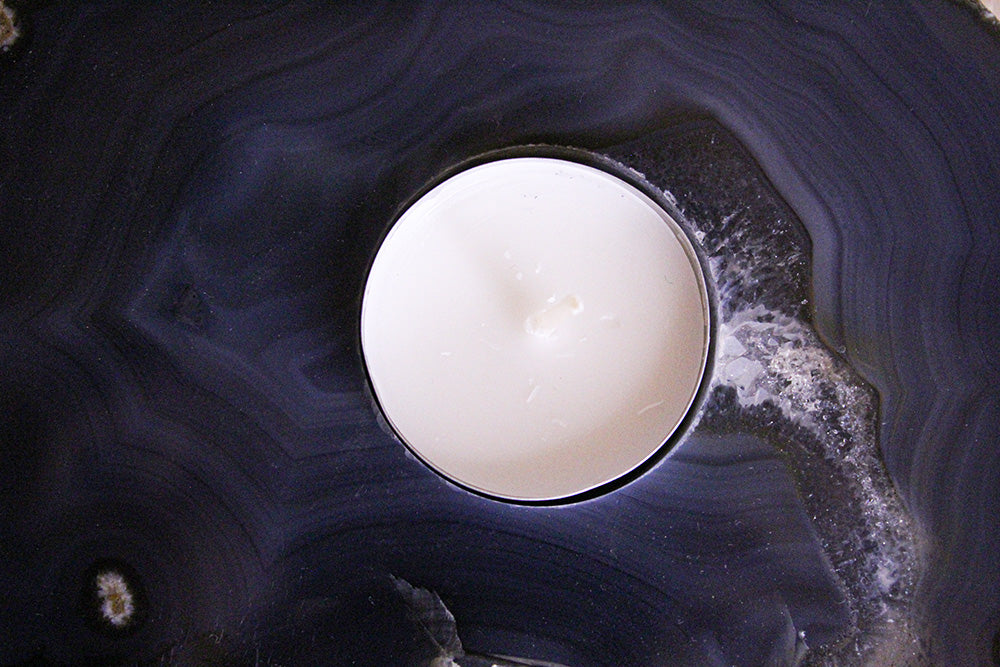 Teelichthalter Achatscheibe #3