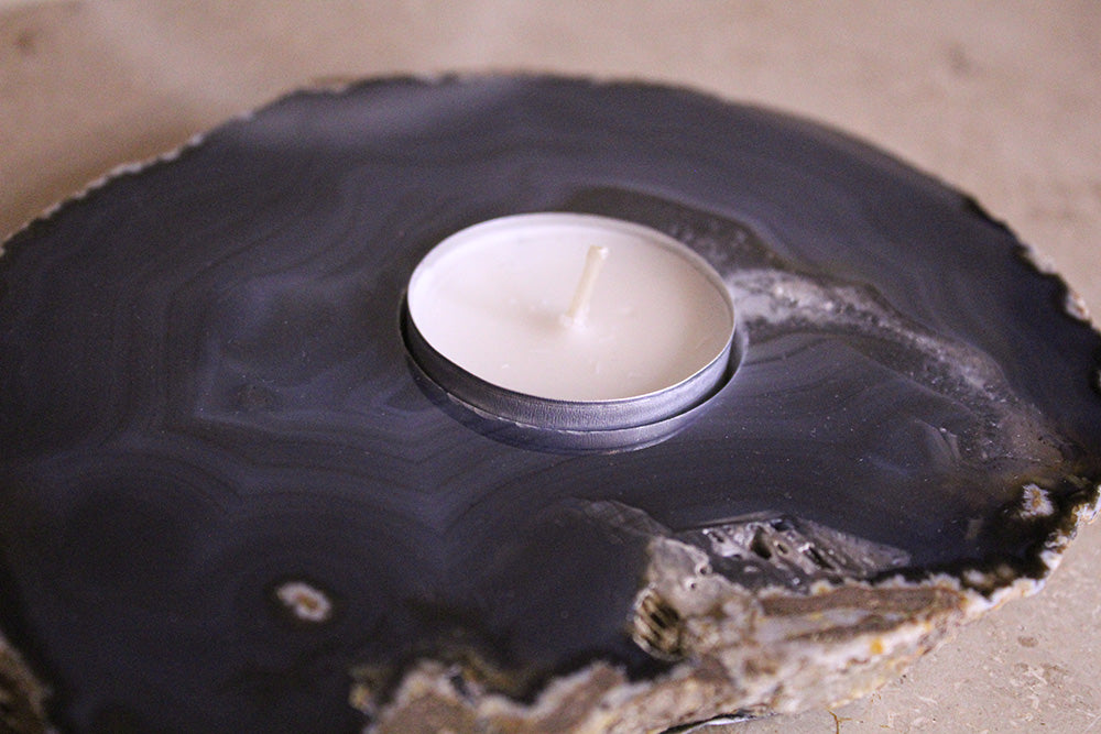 Teelichthalter Achatscheibe #3