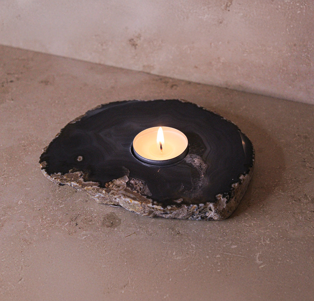 Teelichthalter Achatscheibe #3