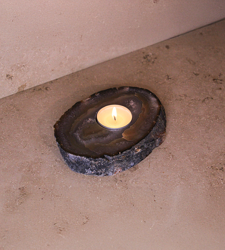 Teelichthalter Achatscheibe #4