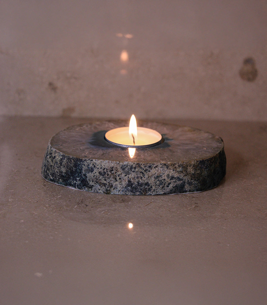 Teelichthalter Achatscheibe #6