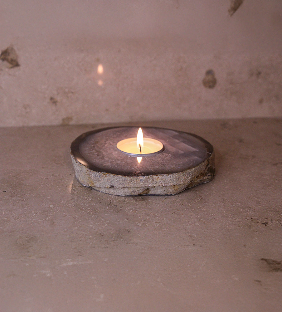 Teelichthalter Achatscheibe #2