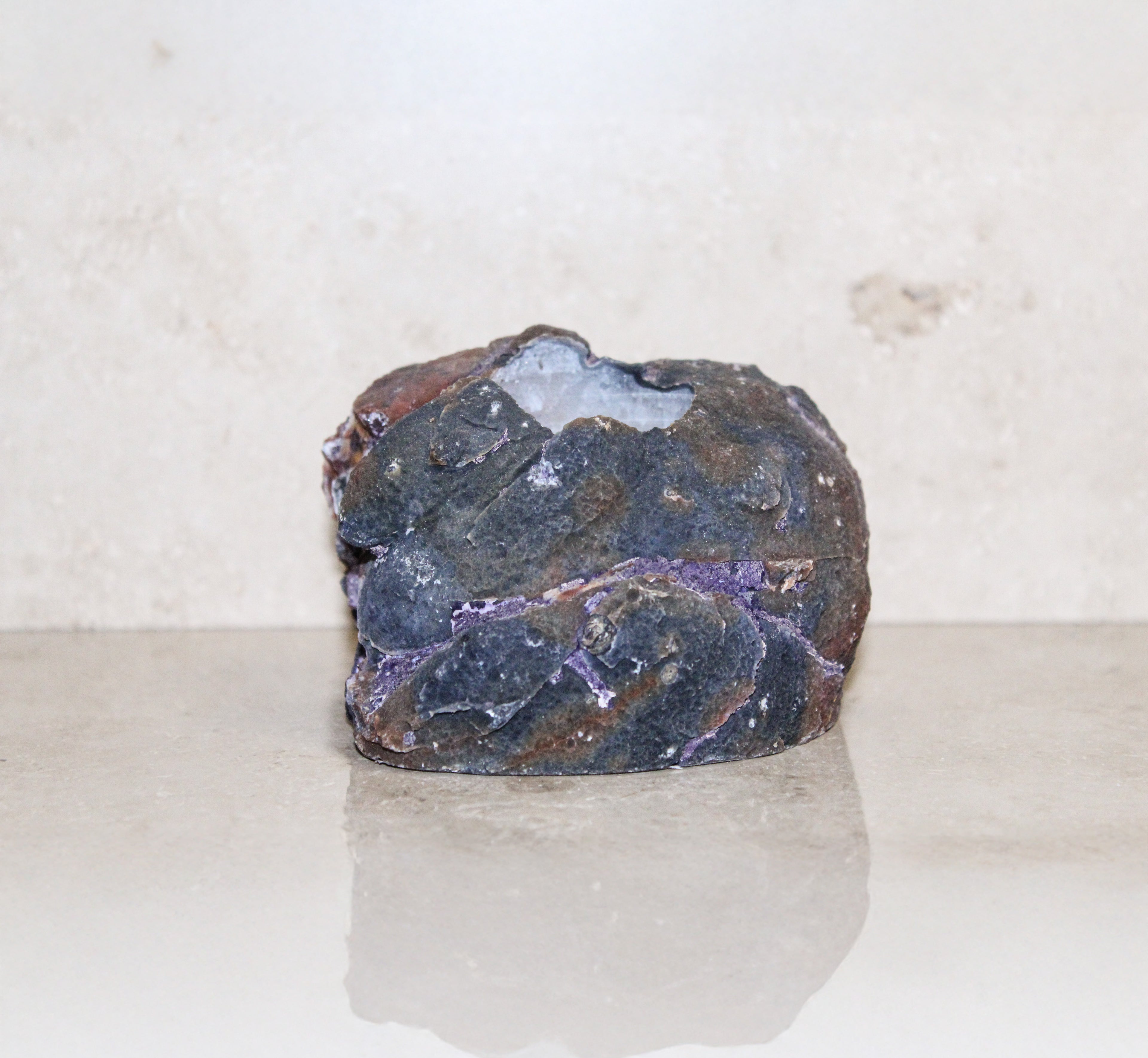 Teelichthalter Achatgeode #3