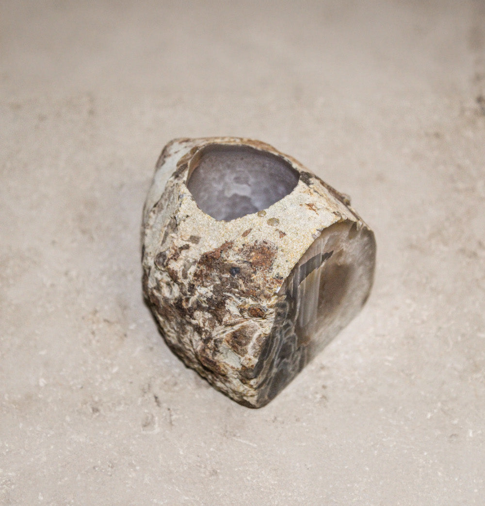 Teelichthalter Achatgeode #4