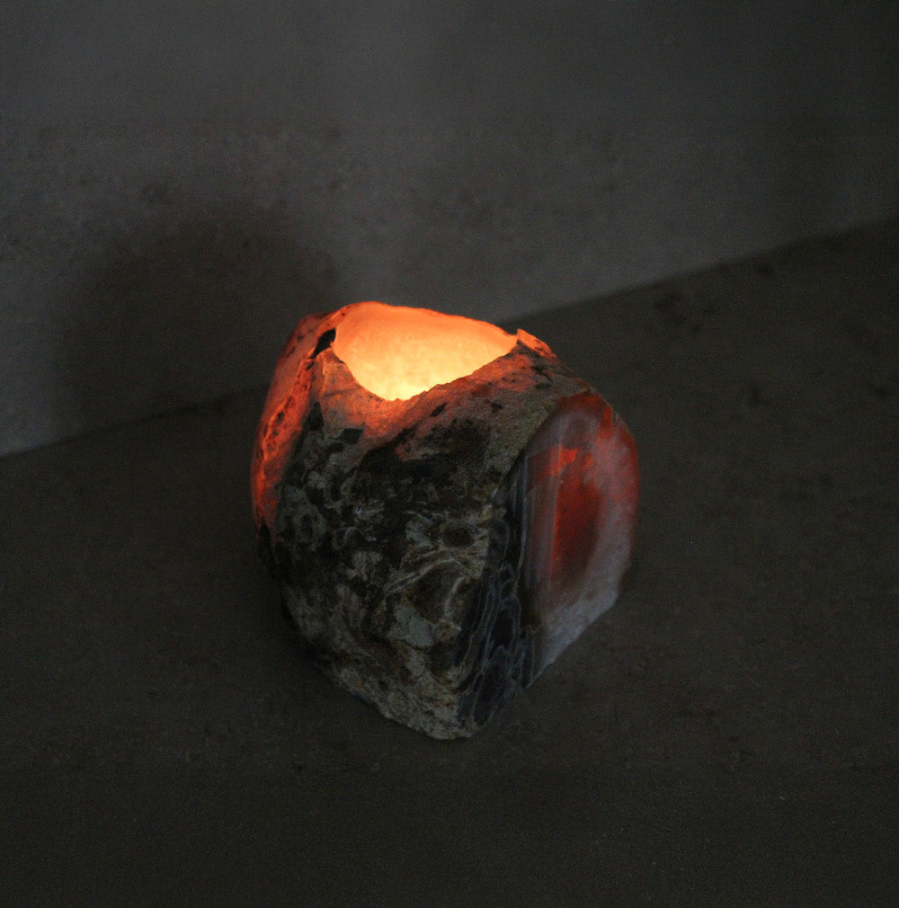 Teelichthalter Achatgeode #4