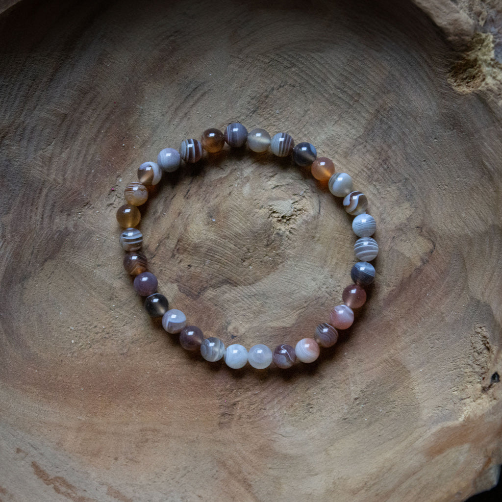 Kugelarmband Botswana Achat