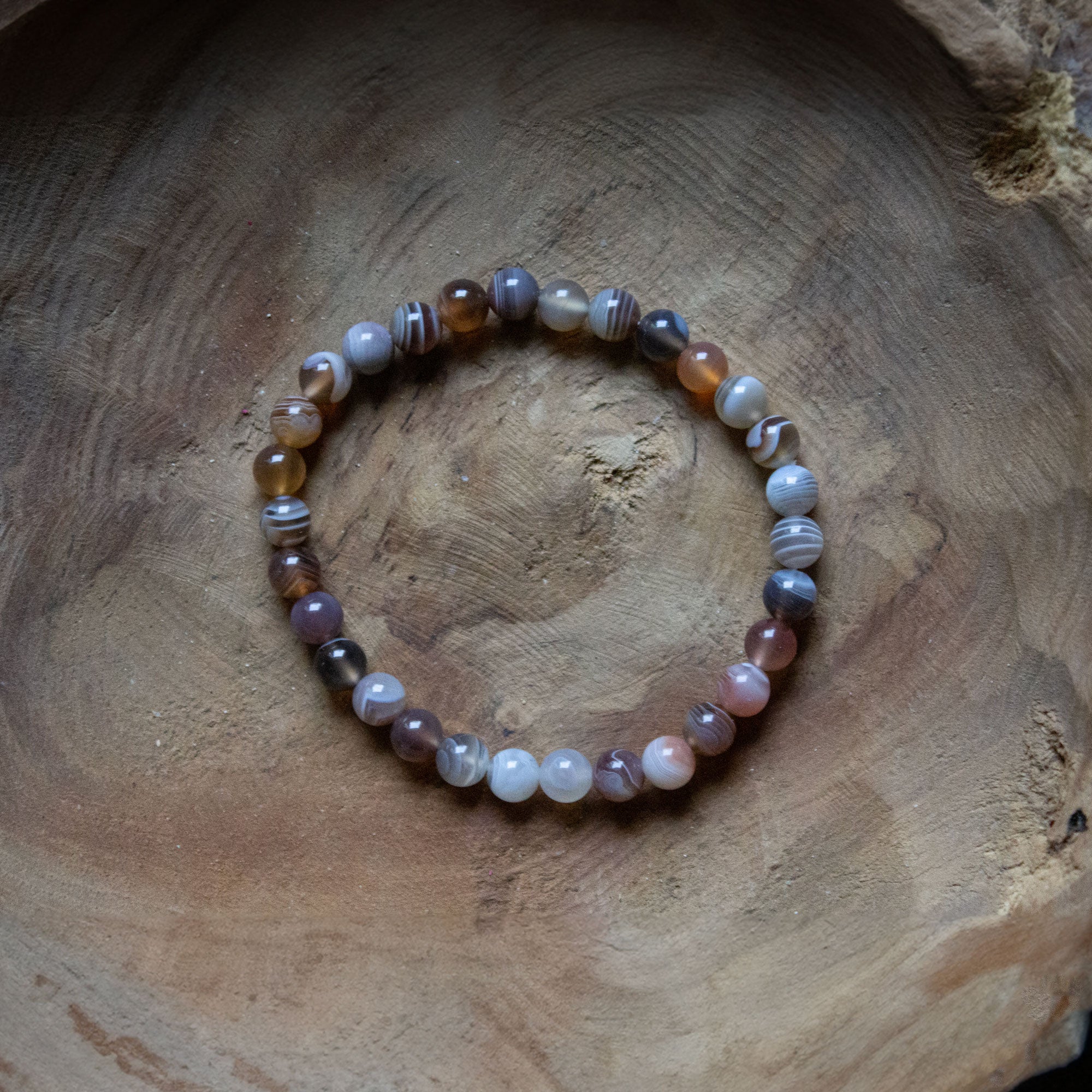 Kugelarmband Botswana Achat