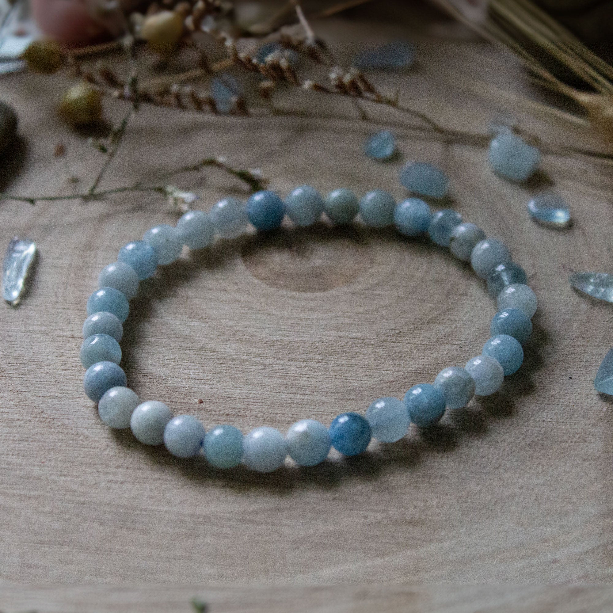 Kugelarmband Aquamarin