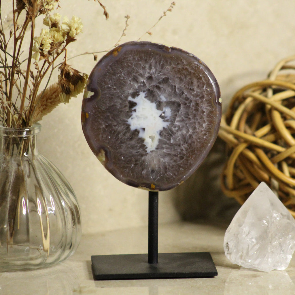 Achat Geode auf Ständer #11