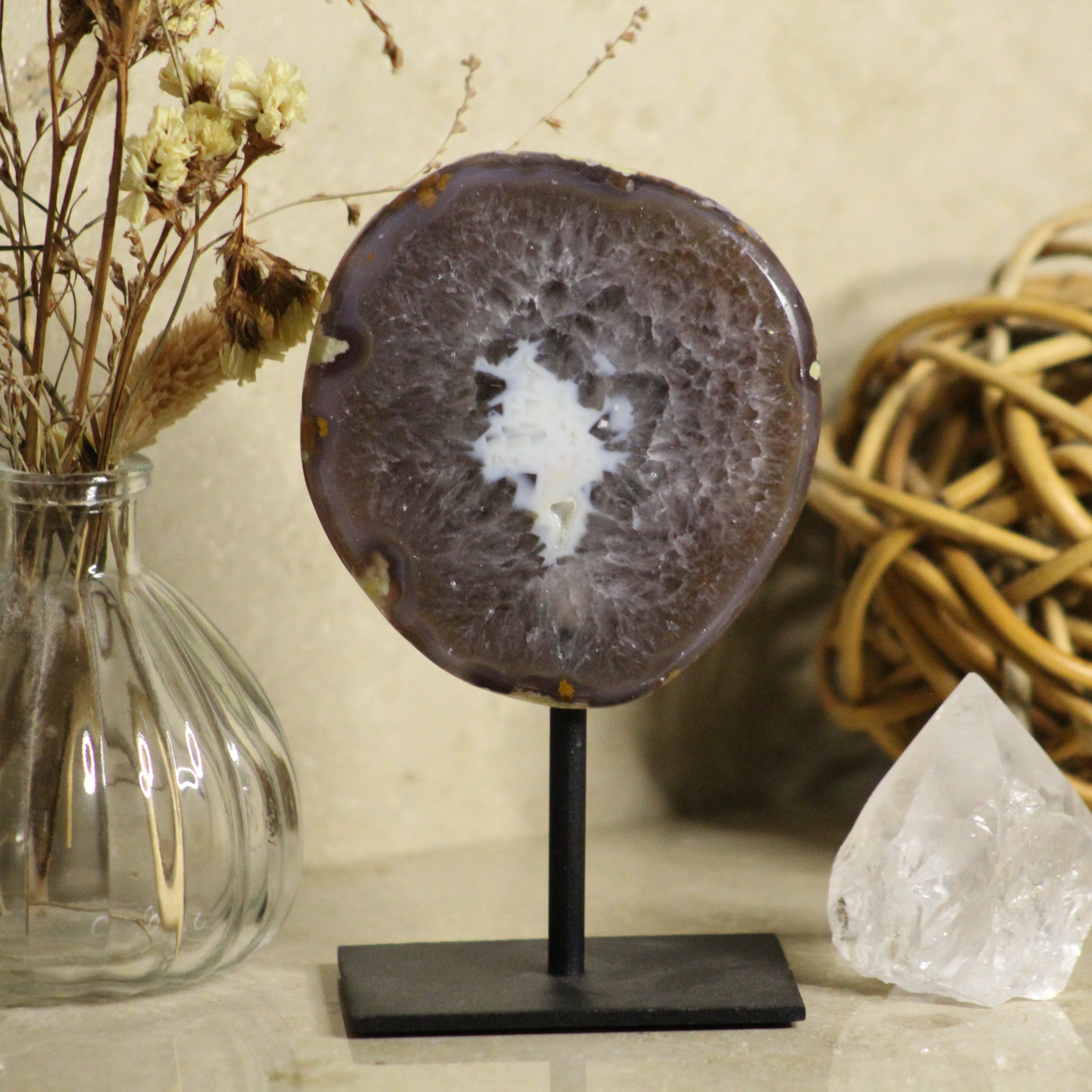 Achat Geode auf Ständer #11
