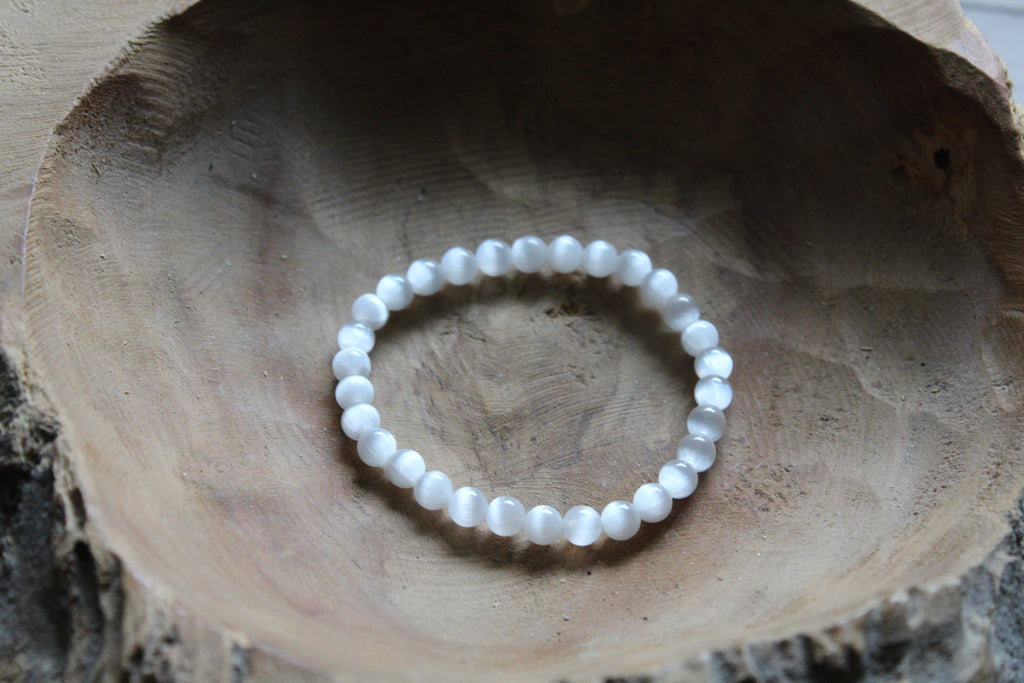 Kugelarmband Selenit