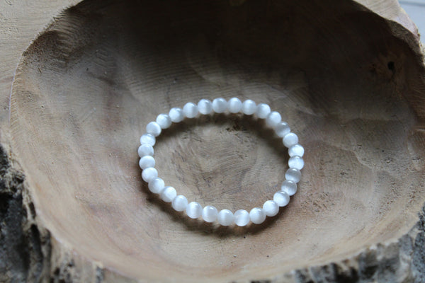 Kugelarmband Selenit
