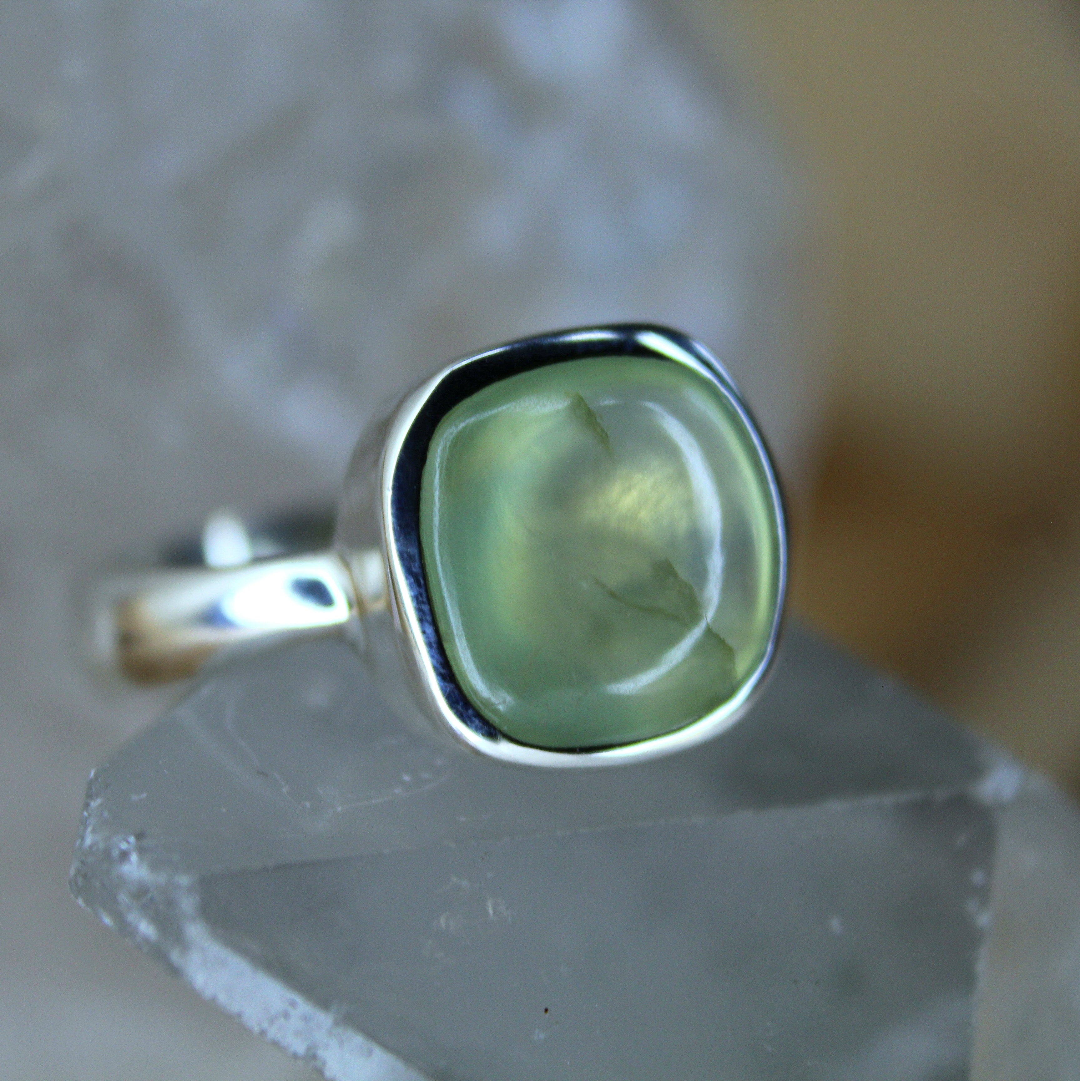 Ring Prehnit - Soul Sight