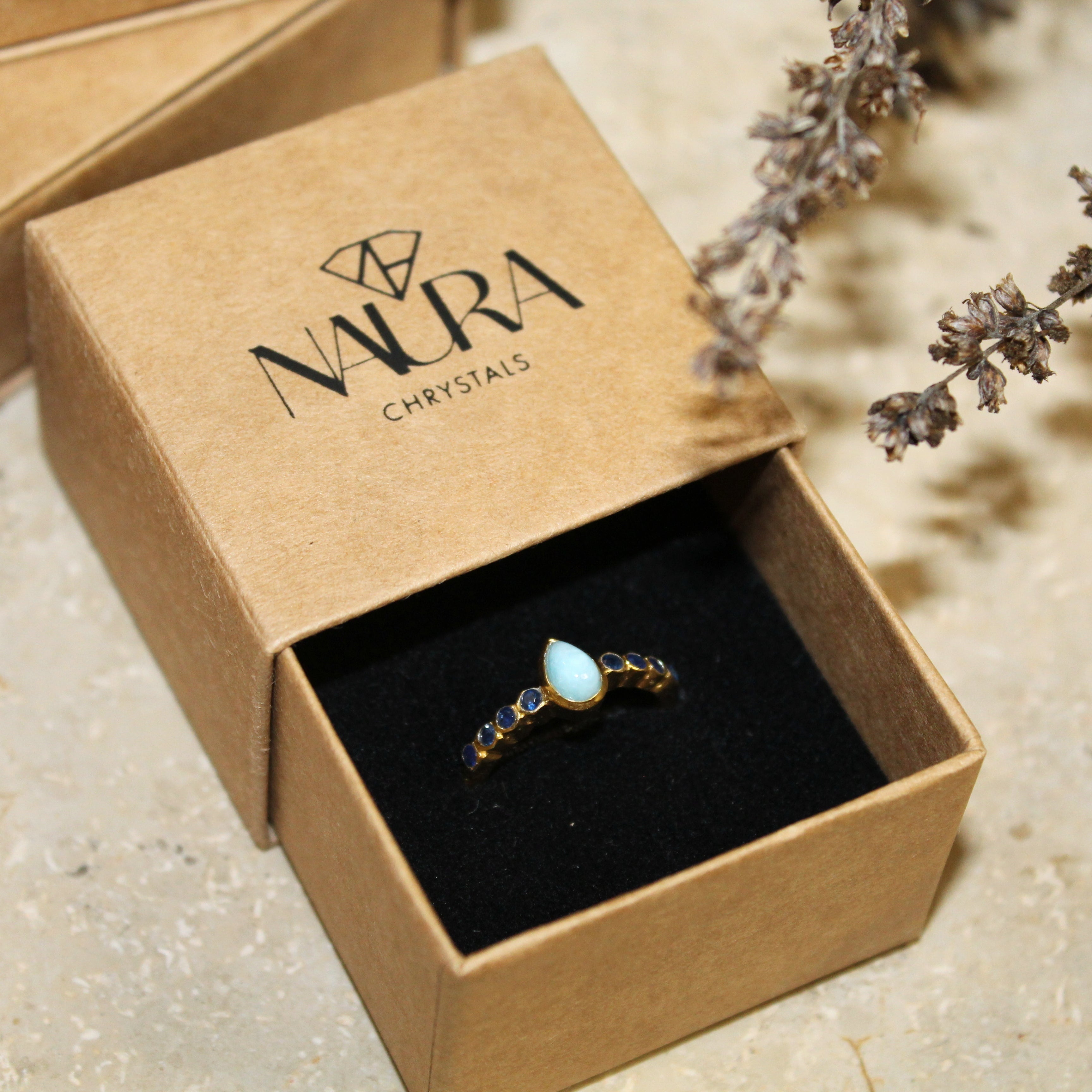 Ring Larimar - Aqua Serenity