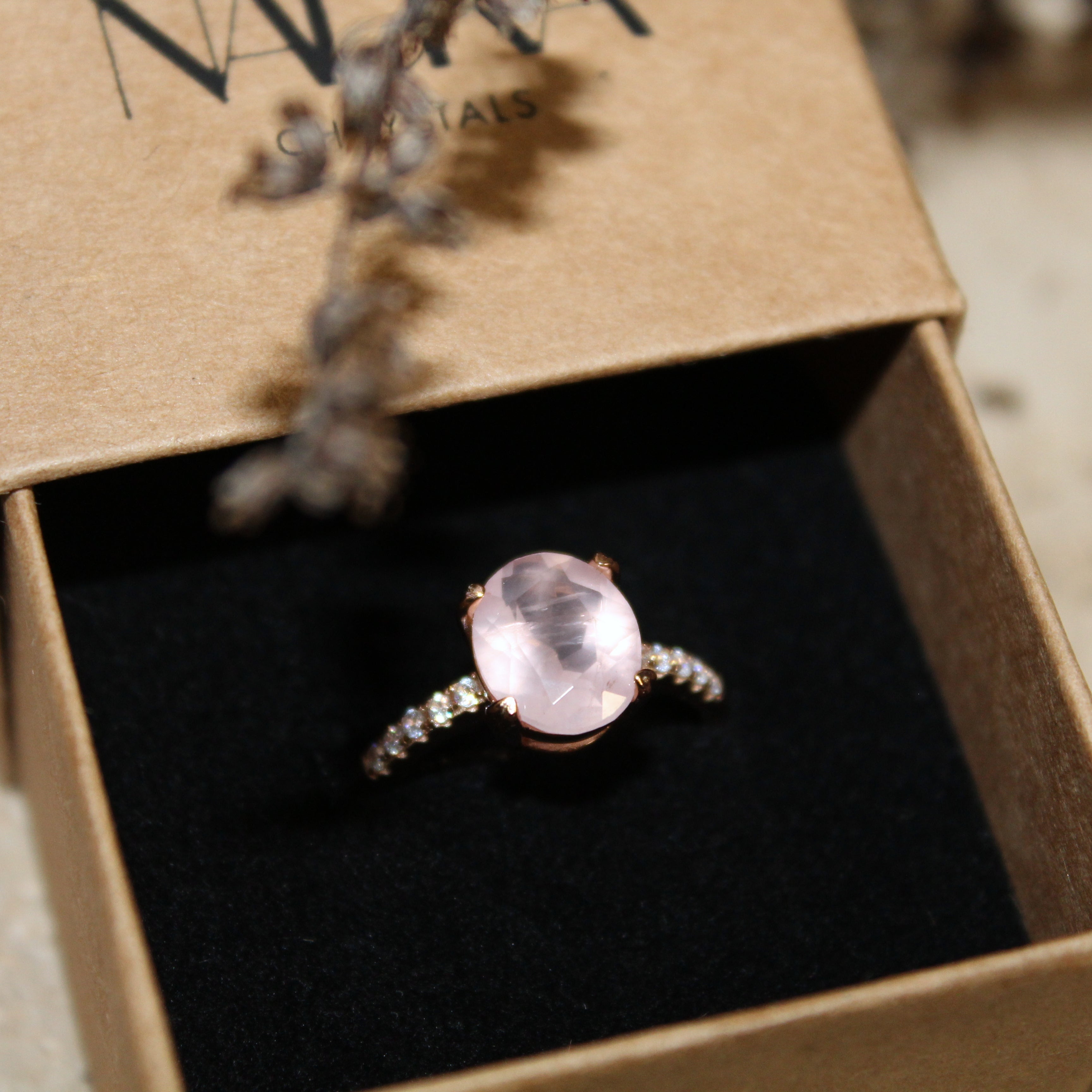 Ring Rosenquarz - Lunara