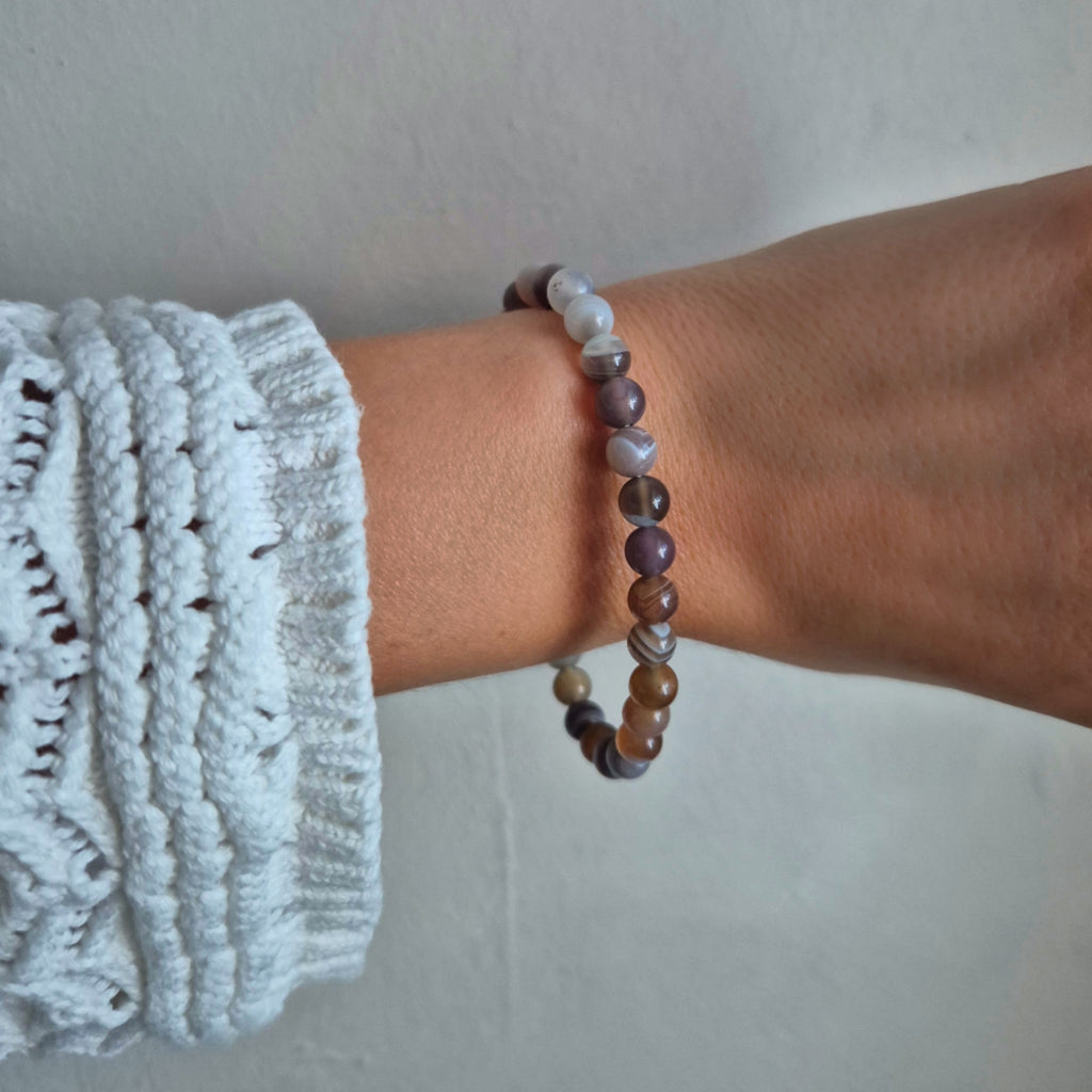 Kugelarmband Botswana Achat