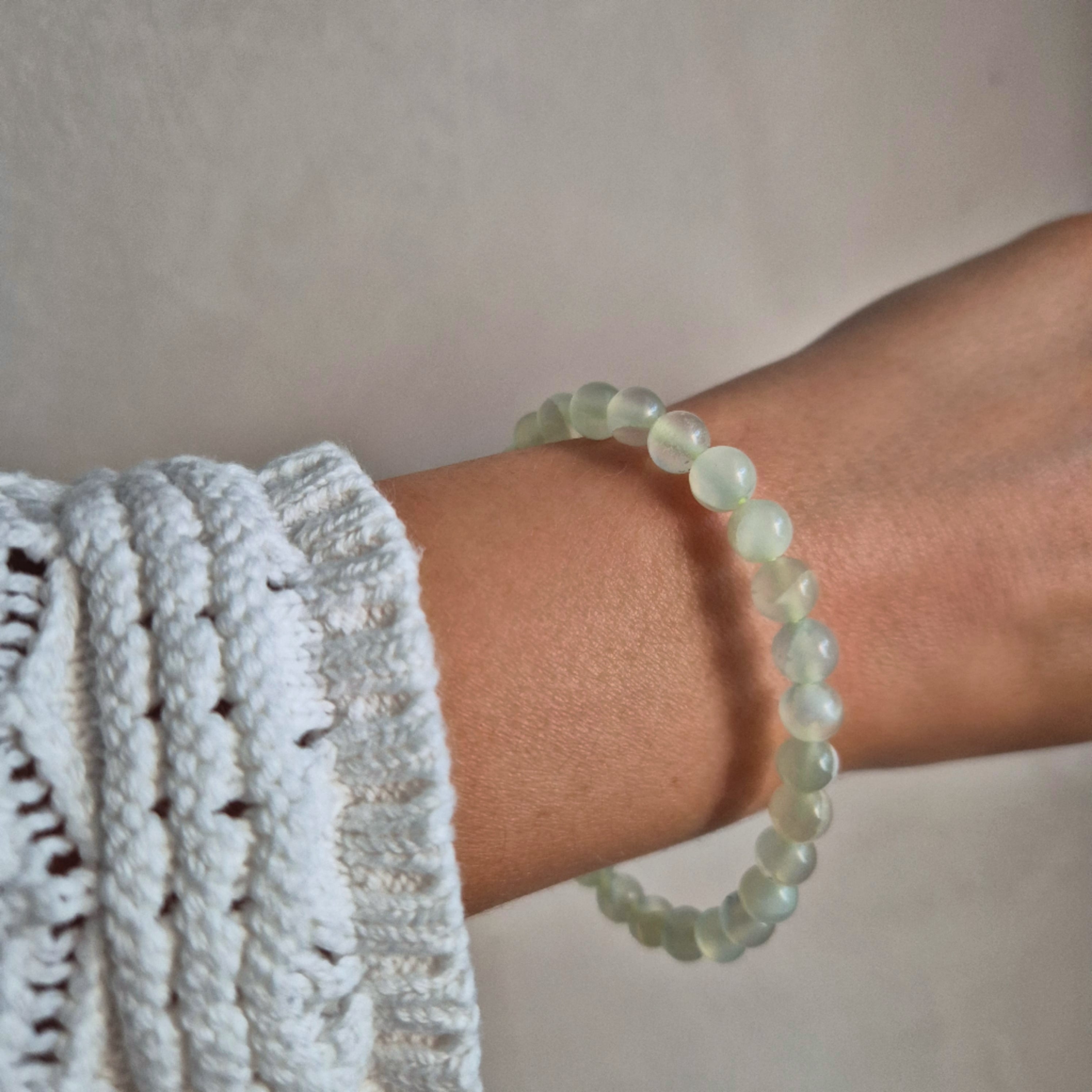 Kugelarmband Serpentin (China Jade)