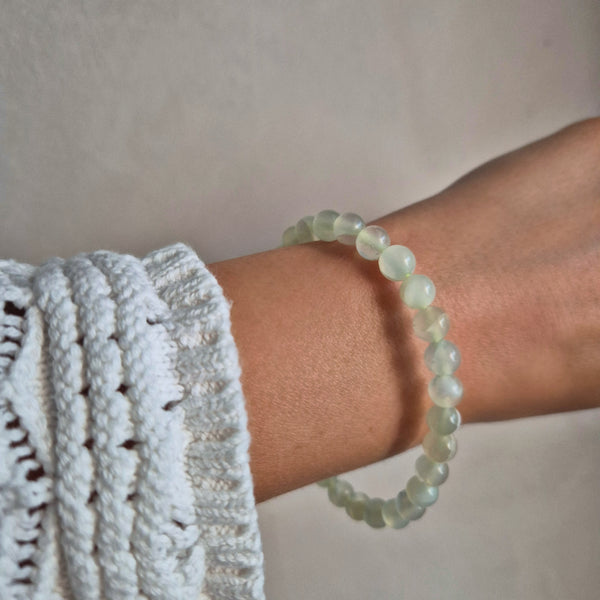 Kugelarmband Serpentin (China Jade)