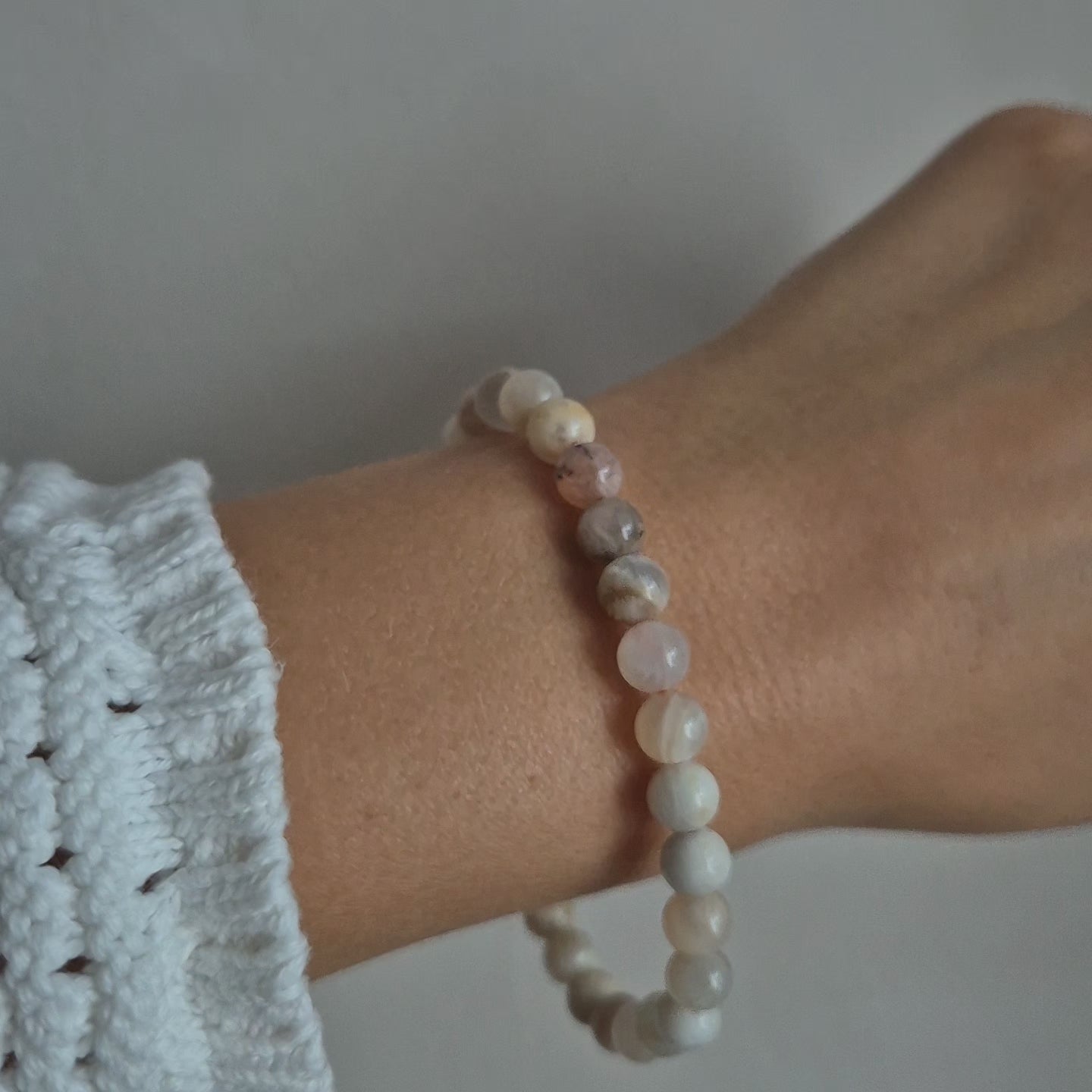 Kugelarmband Mondstein Multi