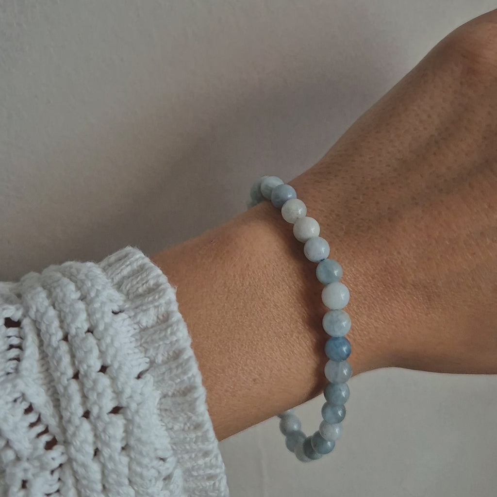 Kugelarmband Aquamarin